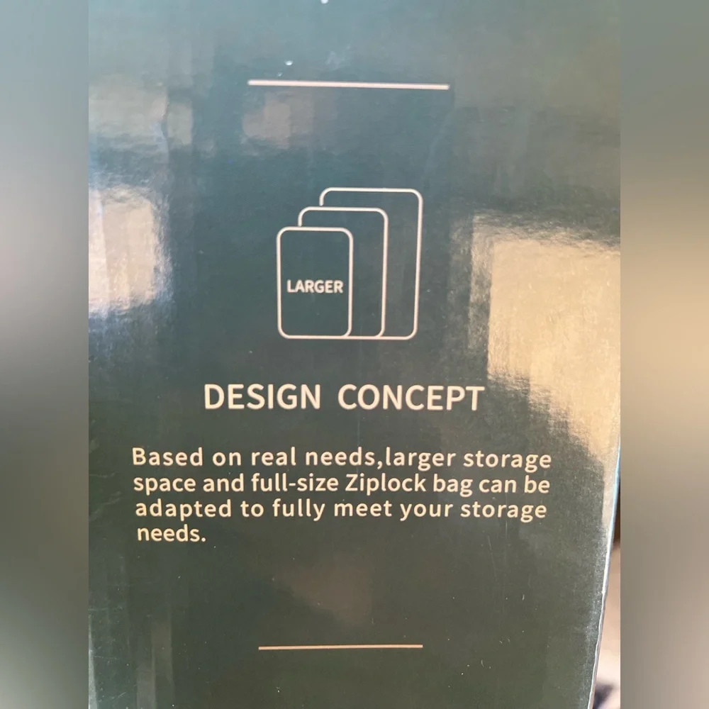 Bamboo ziplock storage organizer - Picture 8 of 10